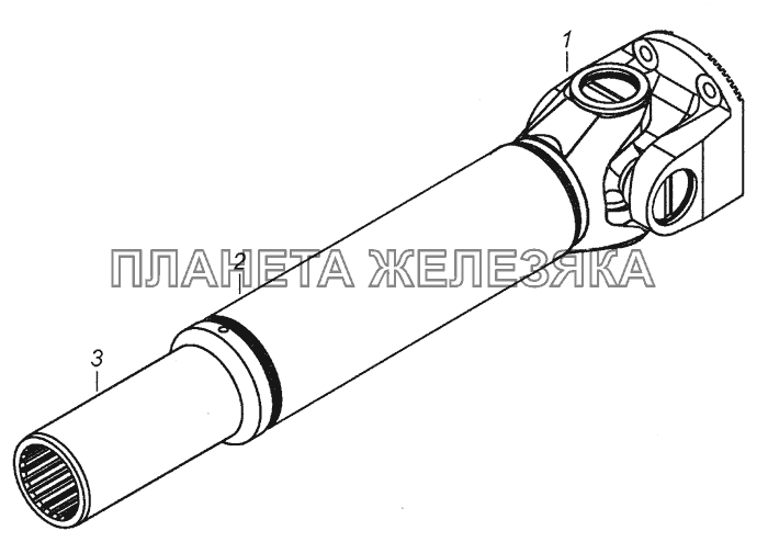 4308-2201017-51 Вал карданный с шарниром КамАЗ-4308 (2008)